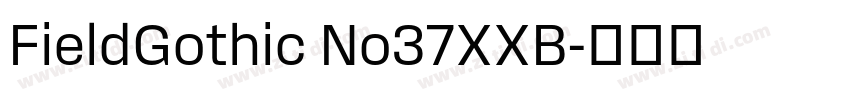 FieldGothic No37XXB字体转换